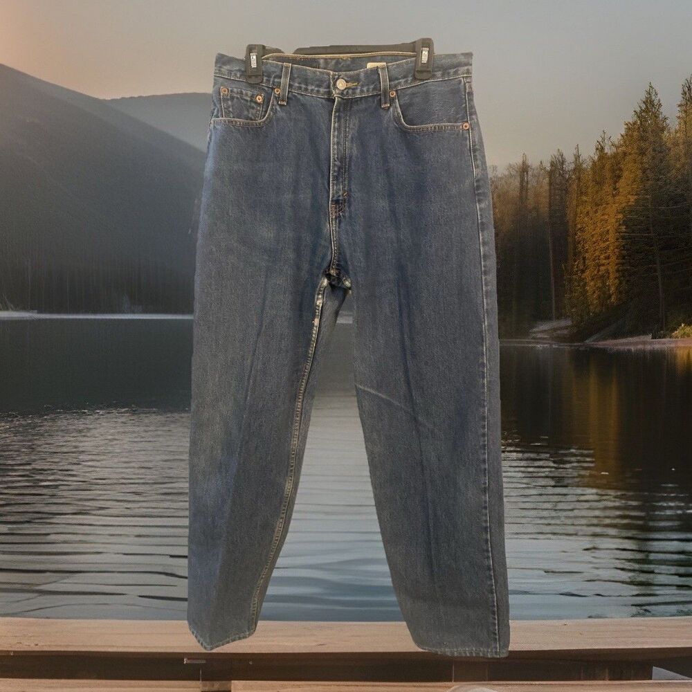 Vintage Levis 560 Jeans Womens 14 M Loose Fit Denim Straight High Rise